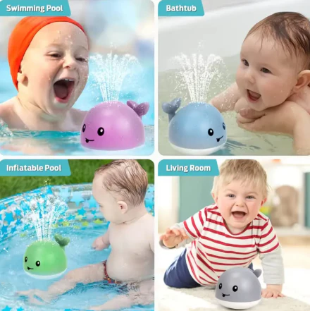 Sprinkler Whale Bath Toy