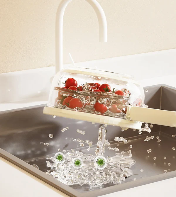 Multifunctional fruit and vegetable washing bowl