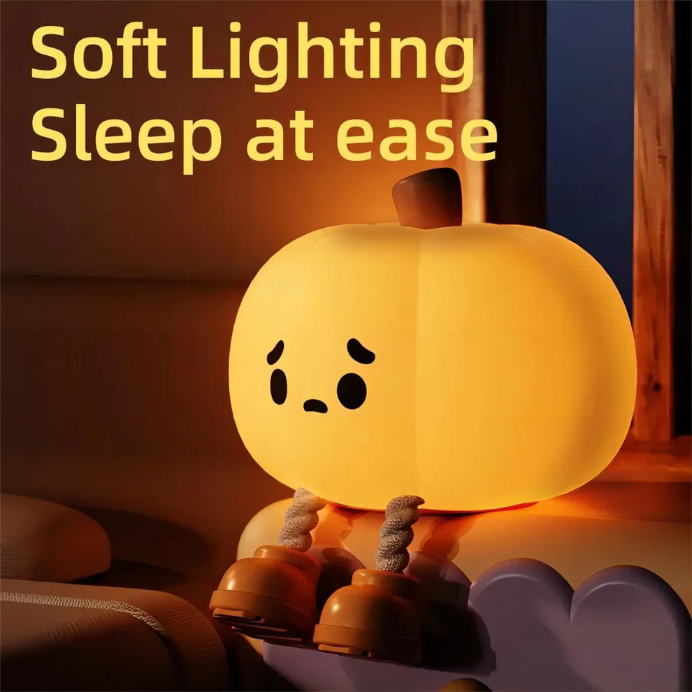 Glowing Halloween Pumpkin LED Night Light