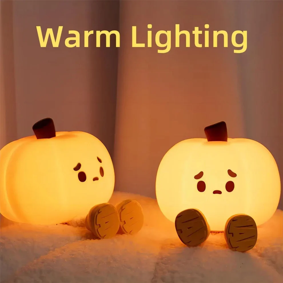Glowing Halloween Pumpkin LED Night Light