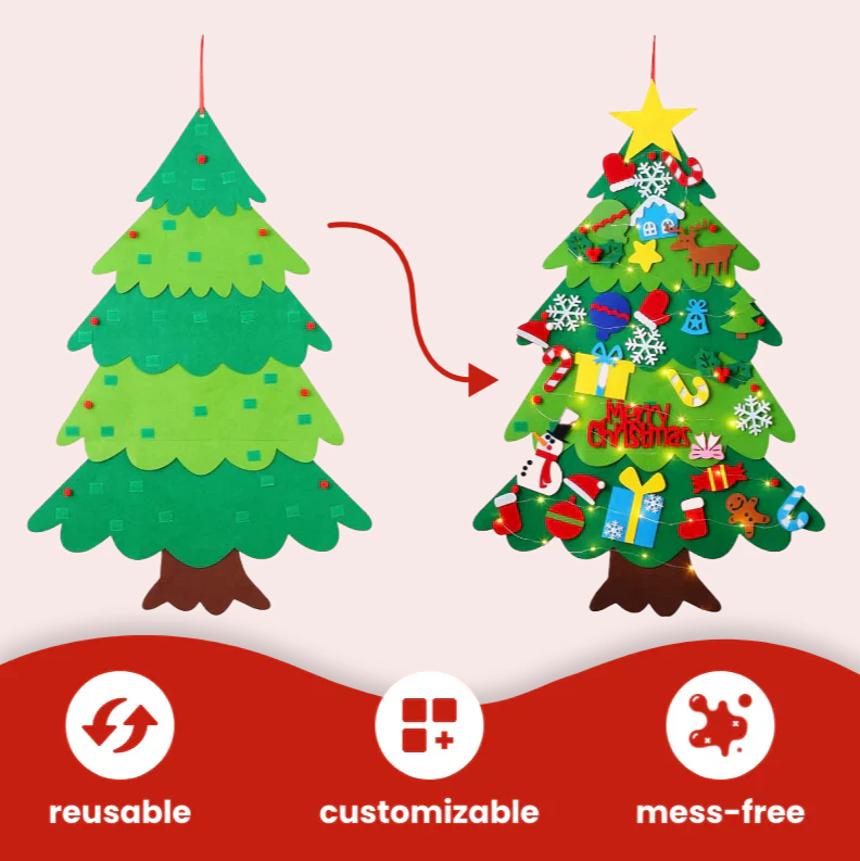 🎄DIY Felt Christmas Tree Set