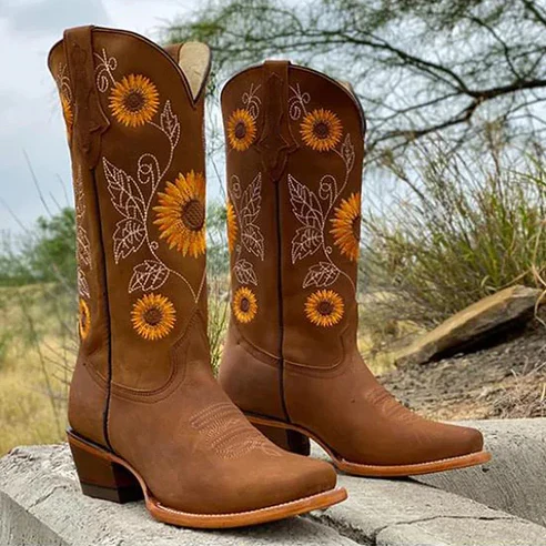 🔥49% OFF💝Women's Sunflower Boots Short Boots