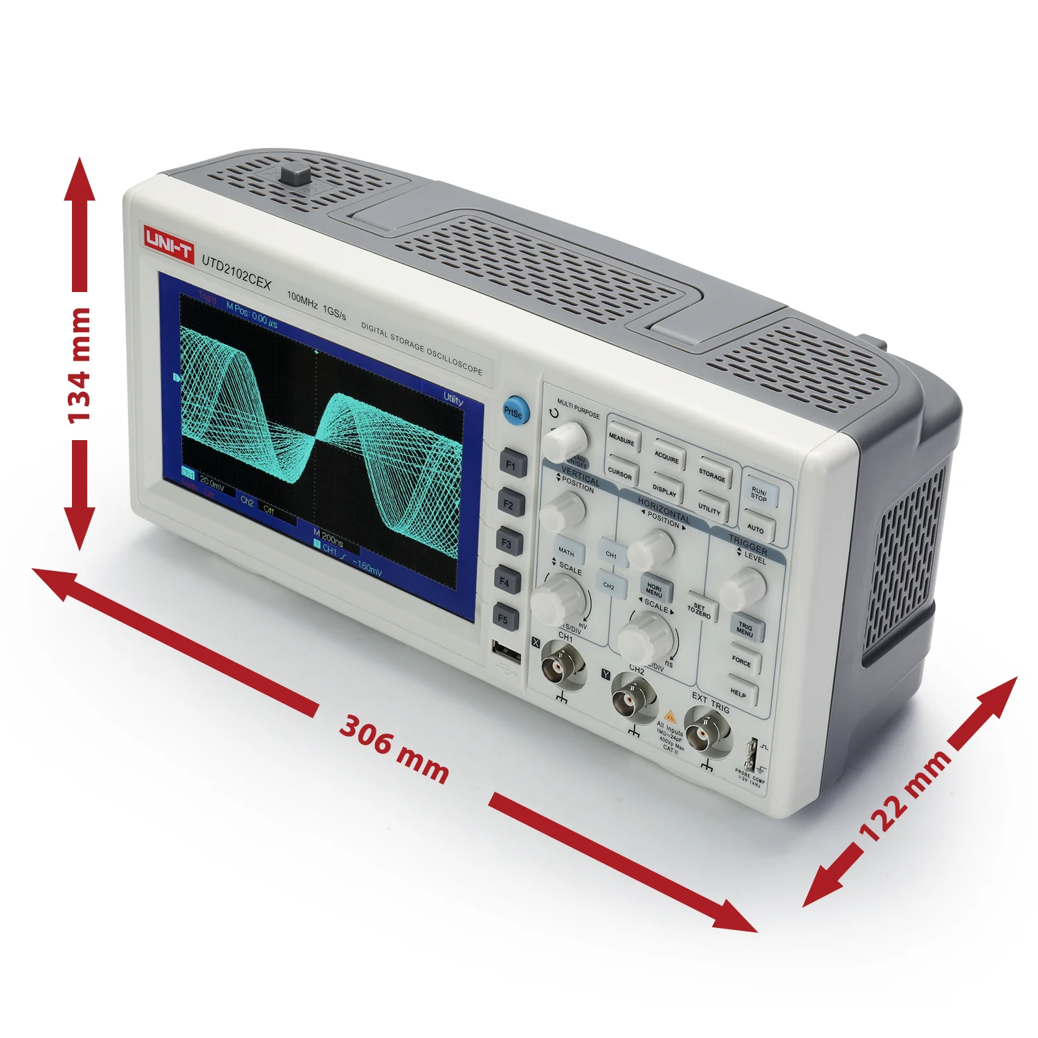 UNI-T UTD2102CEX Dual Channel Digital Storage Oscilloscope