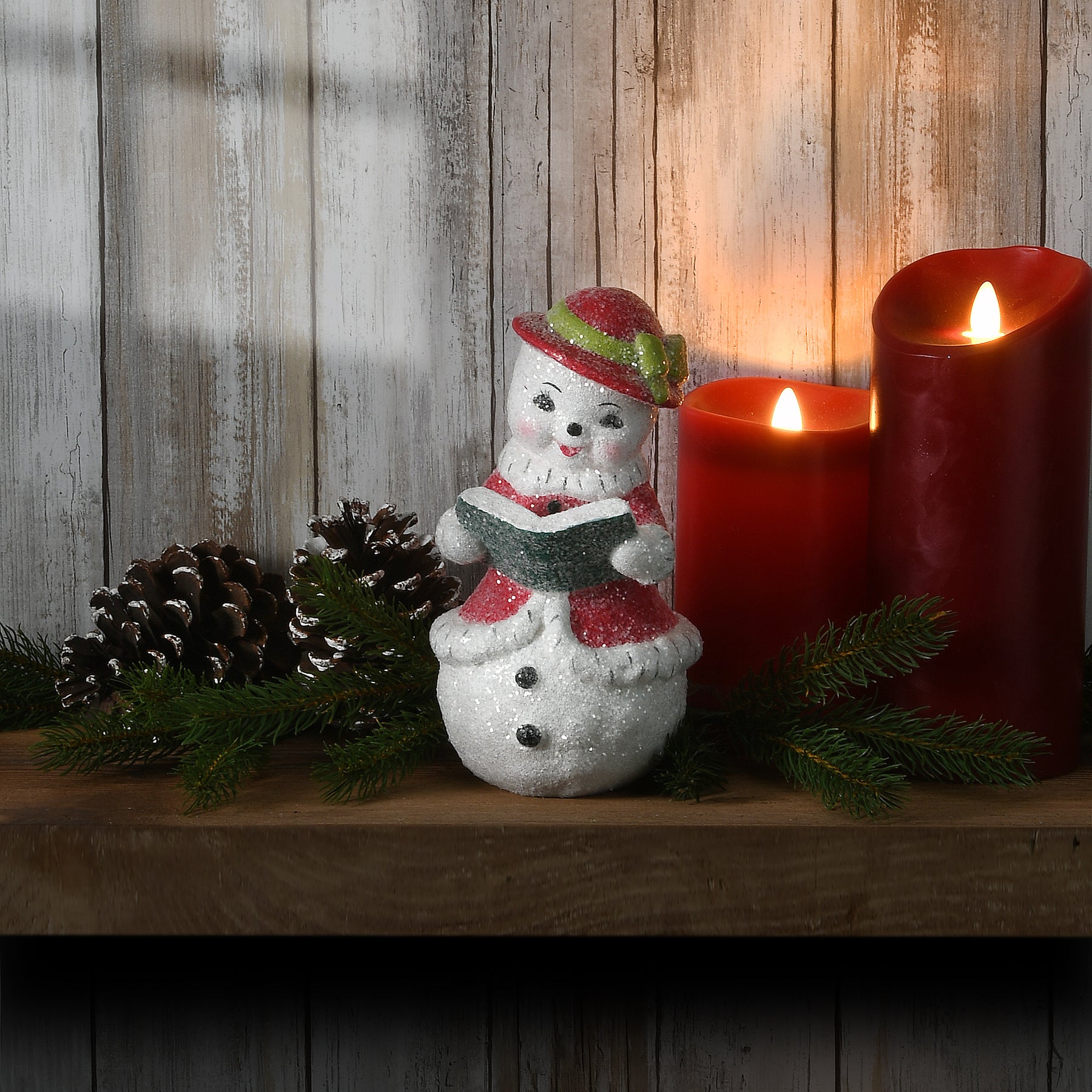 Smiling Snow Woman, White, Christmas Collection, 12 Inches