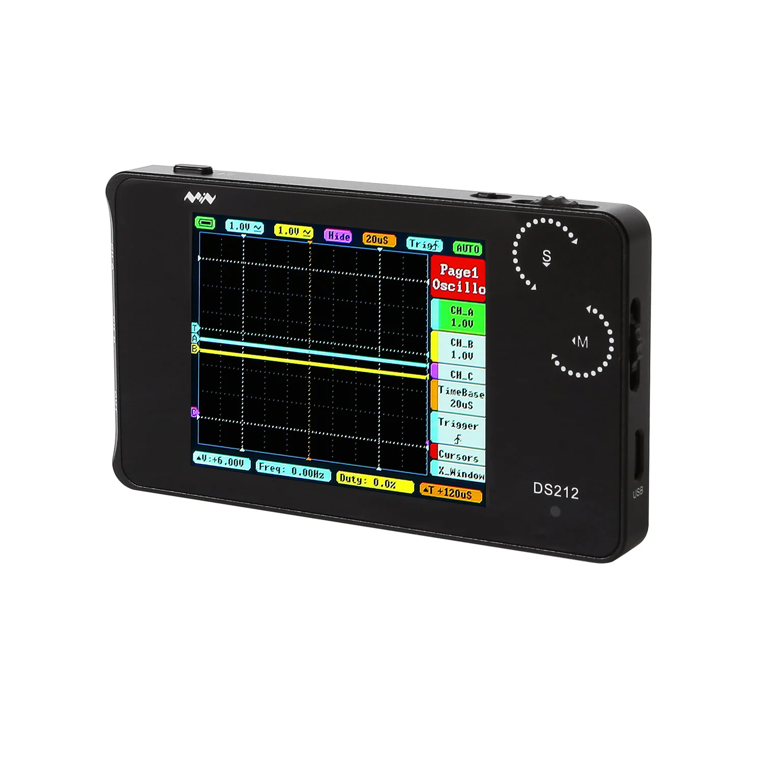 [Open Box] CNCchinese DSO212 2-CH Handheld Mini Digital Oscilloscope
