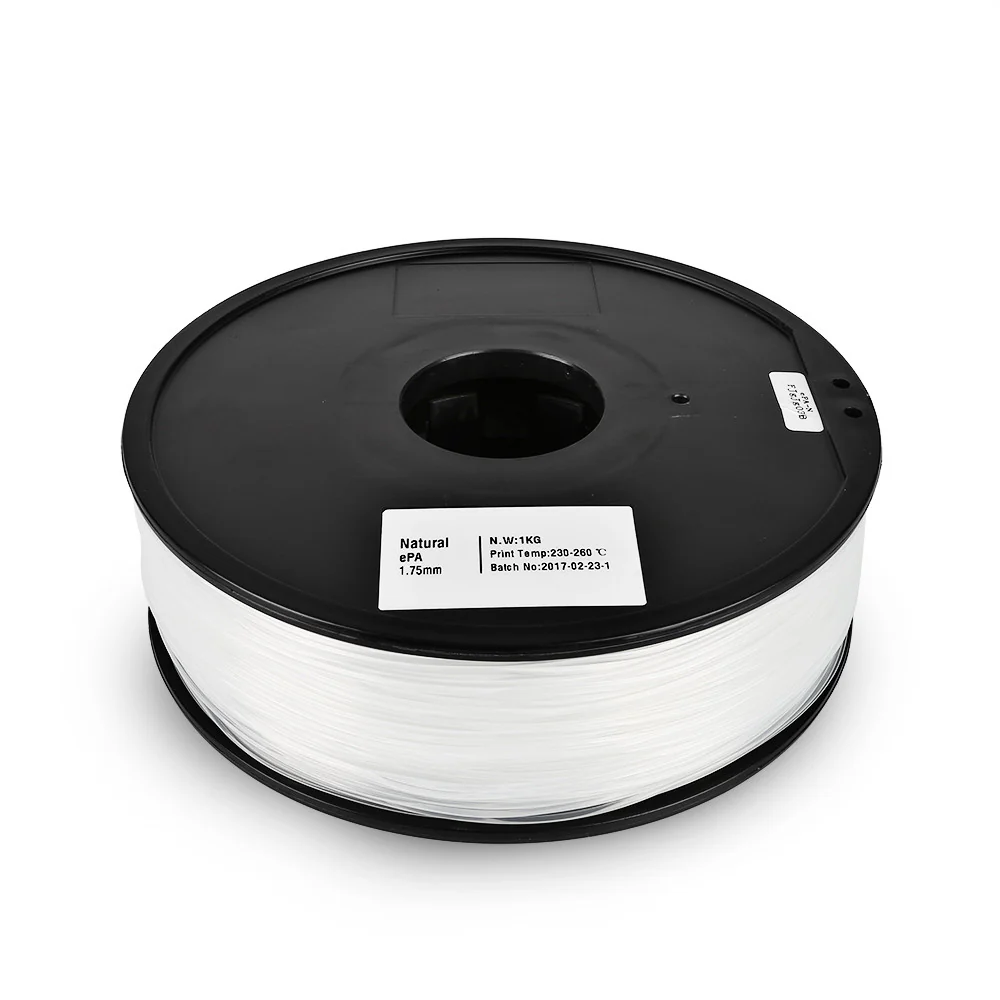 White, ePA Nylon Filament 1.75mm 1kg/2.2lb