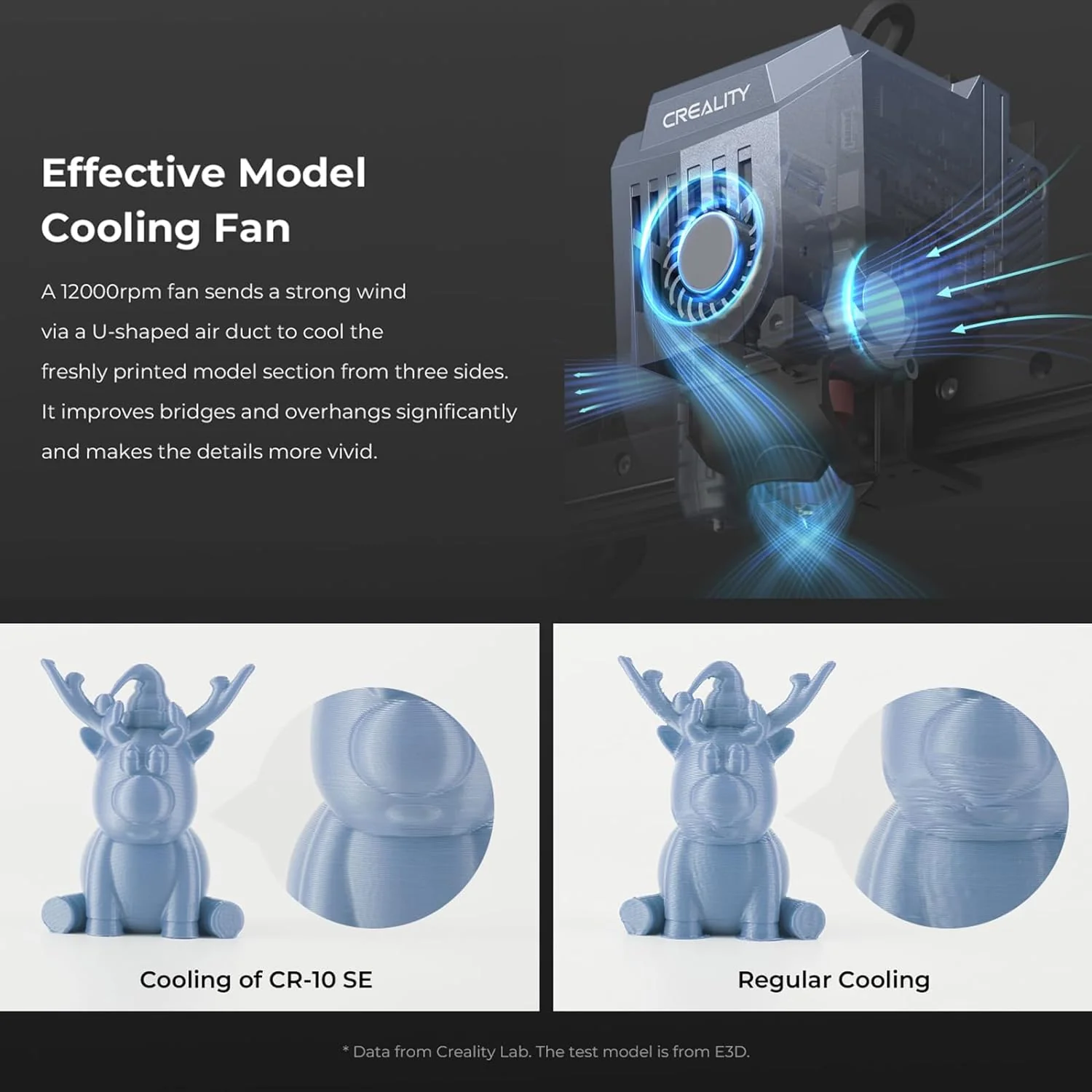 [Open Box] Creality CR-10 SE 3D Printer, 600mm/s Speed, Linear Rails, 8.66'' x 8.66'' x 9.84''