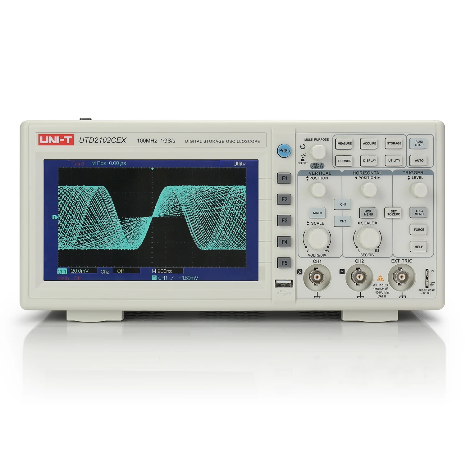 UNI-T UTD2102CEX Dual Channel Digital Storage Oscilloscope